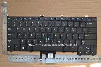 JAV apšvietimu Naujas lapotp klaviatūra Dell e7440 e7420 e7240 anglų juoda