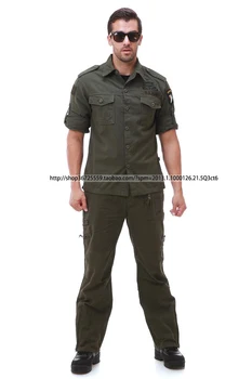 Jav armijos karinę uniformą vyrų karinės lauko oro desanto Divizijos kostiumas armijos uniformos striukė ir kelnės XS-XXL