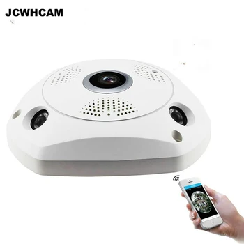 JCWHCAM Smart 3D VR Fotoaparato 360 Laipsnių Panoramines IP Kameros 960P 1.3 MP Belaidžio WiFi Kamera Fisheye SD Kortelės Lizdas Multi Peržiūra