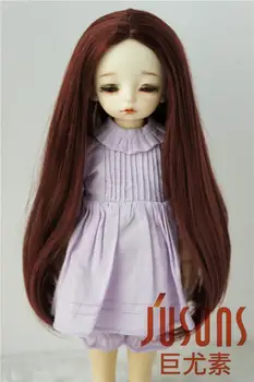 JD016 YOSD 1/6 BJD doll perukai Mados Atskyrimo linija ilgas garbanotas perukas dydis 6-7 colių Sintetinių moheros lėlės perukai