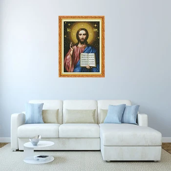 Jesus chanting diy cross stitch Kit Christian Religion Saviour Person Handmade Furniture Cloth Sewing Decorative Painting