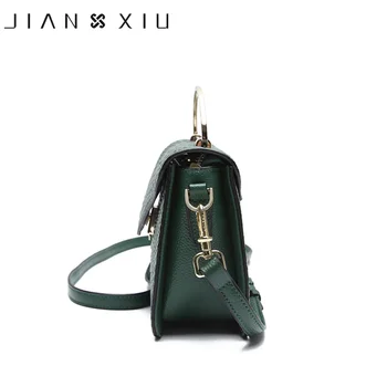 JIANXIU Brand Genuine Leather Handbag Luxury Handbags Women Bags Designer Crocodile Texture Shoulder Crossbody Small Tote Bag