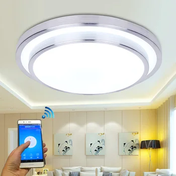 Jiawen LED Wifi Bevielis Lubų apšvietimas Aliuminio+Akrilo Patalpų Pažangaus apšvietimo su App Nuotolinio Valdymo AC100-240V