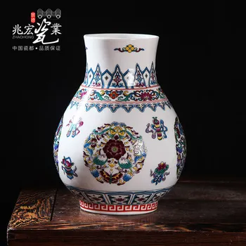 Jingdezhen keramika, menas ir amatai, kambario papuošalai Xianhe šviesos pastelinės granatų