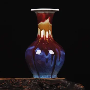 Jingdezhen keramikos krosnies senovinė vaza gyvenamojo kambario, apdaila, Namų Dekoravimo kreko pavasaris ateina per visą formą. rankdarbiai