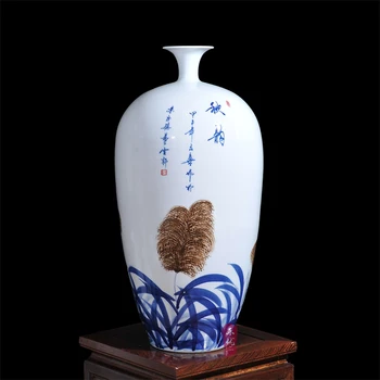 Jingdezhen keramikos, porceliano vaza Wang Yunxi rudens gėlių šiuolaikinio gyvenimo kambario, apdailos, apdailos