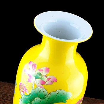 Jingdezhen keramikos vaza, dekoruoti gėlių vaza modernus dekoro ir Namų Dekoravimo gėlių gėlių stalo apdailos