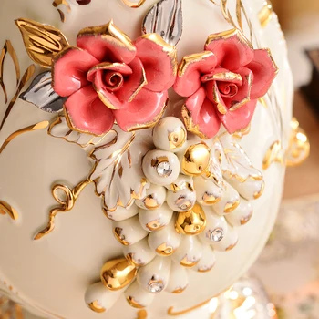 Jingdezhen keraminių gėlių vaza retro stiliaus didelis gėlių vaza Fuguizhu didelė svetainė apdaila