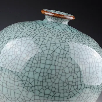 Jingdezhen senovinių keramikos krosnies spalvos jūros vandens vaza, butelis kreko atidaryti granatų Namų Baldų dekoravimas style