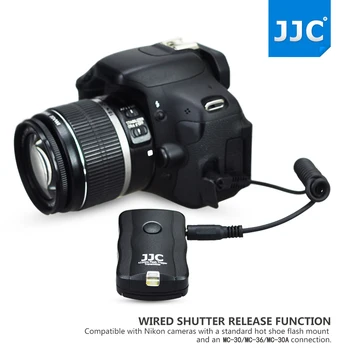 JJC Wireless Flash Trigger Nuotolinio Užrakto Atleidimo už Nikon D500 D5 D810 D4s D2H D1h D1x D2x D2Xs D3, D3s D3x D4 D300s D700 D800
