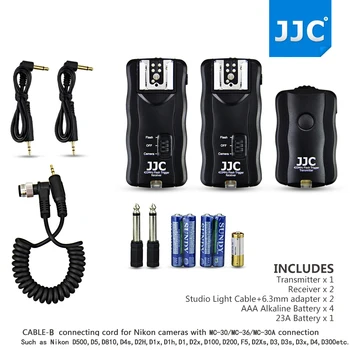 JJC Wireless Flash Trigger Nuotolinio Užrakto Atleidimo už Nikon D500 D5 D810 D4s D2H D1h D1x D2x D2Xs D3, D3s D3x D4 D300s D700 D800