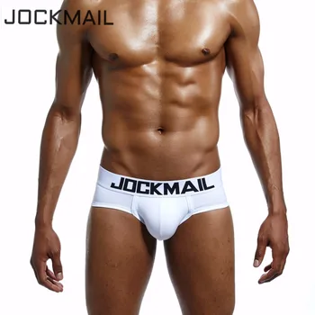 JOCKMAIL Prekės ženklo Vertės 6 Paketus Vyrų Apatiniai Marškiniai Medvilnė Kvėpuojantis Seksualus U išgaubti varpos Gėjų Apatinius, apatinės Kelnės Vyriškos kelnaitės
