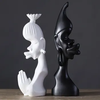 Juoda ir Balta Porą Keramikos Pav Apdaila Rankų darbo Amatų Puošybos Meno Skulptūra Namų Baldų Dekoras