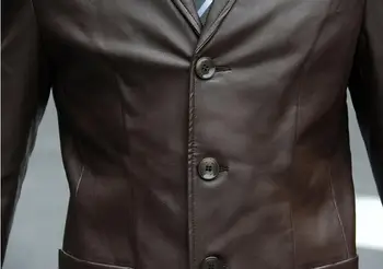 Juoda ruda dirbtiniais odinė striukė vyrams kostiumu jaqueta de couro masculino motoqueiro chaqueta hombre mens apsiaustus pavasarį, rudenį atsitiktinis