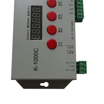 K-1000C valdytojas WS2812B,WS2811,APA102,SK6812,2801 LED 2048 Pikselių Programa Valdytojas DC5-24V geriau thanT-1000S