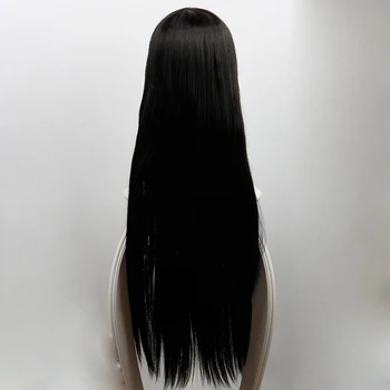 Kakegurui Jabami Yumeko Cosplay Perukas 80cm Ilgio Tiesus Karščiui Atsparių Sintetinių Plaukų Perukas Moterų Anime Perukas, Juodas