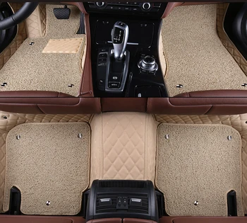 Kalaisike Custom automobilių grindų kilimėliai Ssangyong Visi Modeliai Rodius kyron Korando ActYon Rexton automobilių stilius auto priedai