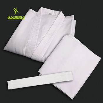 Karate Uniformas Taekwondo dobok Uniformas, Vaikų, Suaugusių vyrų, moterų Karatė Vienodą Mokymo Kostiumą Baltos spalvos Karate Veiklos Drabužius