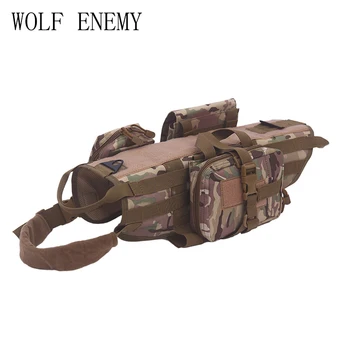Kariuomenės Taktinių Šuo Liemenės, Karinės Šunų Drabužius Mokymo nešantis Panaudoti SWAT Šunų Mokymo Gelbėjimo Molle Liemenės Diržo XS-XL