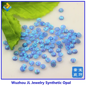 Karšta ! (50PCs/lot) Gaisro blue opal karoliukai 5 mm apvalių rutuliukų opalas akmuo sintetinis/lada sukurta opal mados ir išgalvotas opalas papuošalai