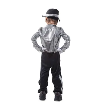 KARŠTA! Superžvaigždė Michael Jackson performence kostiumai Helovinas vaikams cosplay kostiumų dainininkė, šokių kostiumai.