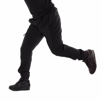 KARŠTO 2018 Lauko Raišteliu laisvas Vyras gryna spalva Krovinių kelnės vyrams pririšti elastiniu susiuvimo Kratinys Pluošto Kojų sweatpants