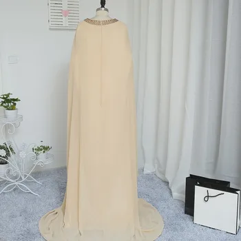 Karšto 2018 Musulmonų Vakaro Suknelės Apvalkalas, Ilgą Šifono Rankovėmis Dubajus Abaja Saudo Arabų Ilgai Vakare Gown Prom Dresses Prom Suknelė