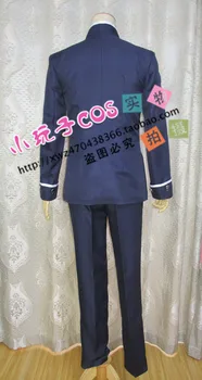 Karšto Anime Angel Beats! cosplay Naoi Ayato cos Kasdien pilnas uniformos visą rinkinį 4in1 kailis+marškinėliai+kelnės+kaklaraištis