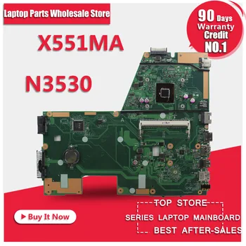 Karšto pardavimo F551MA X551MA D550M plokštę už Asus X551MA REV2.0 USB3.0 HD Graphics Mainboard DDR3 Procesorius N3530 testuotas