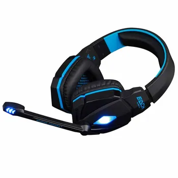Karšto Pardavimo KIEKVIENĄ Stereo Gaming Ausinės LED Šviesos Over-ear Žaidimas Ausinių Lankelis Su Mikrofonas Volume Control Pro Gamer
