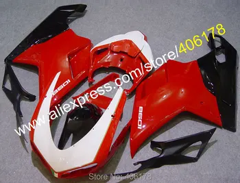 Karšto Pardavimo,Lauktuvės komplektas Ducati 848 1098 1198 1098S 07-11 2007 2008 2009 2010 2011 Bodypart Bodyfairing (liejimo)
