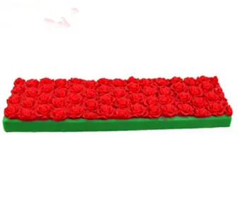 Karšto pardavimo rožių žiedų dizaino silikono taurę muilo pelėsių minkštas pyragas kryptimi silikagelio muilo formų rankų darbo muilas pelėsių
