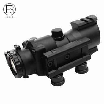 Karšto Pardavimo Taktinis 4X32 Raudonos, Žalios Dot Akyse Oro Šautuvas Optikos Tinklelis Riflescope 20mm Geležinkelių Naudojimo Medžioklės Šaudymo Akyse taikymo Sritis