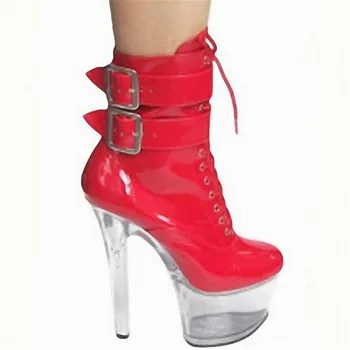 Karšto Pardavimui, 4 spalvų seksualus 15 cm aukšto kulno batai,moteriški batai,platforma siurbliai, batai,mada sagtis PU odos batai moterims