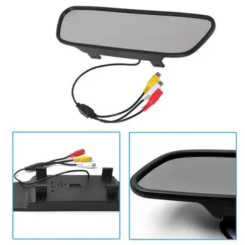 Karšto pardavimui, 5Inch TFT LCD Automobilio galinio vaizdo Veidrodis Monitorių Palaikymas 2AV įvesties DVD/Fotoaparatą, automobilių stovėjimo aikštelė, automobilių stiliaus Automobilių Stebėti Veidrodį