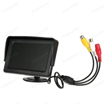 Karšto parduoti 4.3 colių skaitmeninis TFT LED monitorius Automobilio Galinio vaizdo Sistemą su Bevielio Vaizdo Perduoti ir Mini Kamera