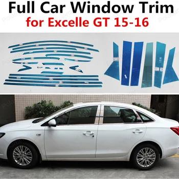 Karšto parduoti nerūdijančio plieno pilna langų apdaila, skirtoje automobilių apdailos juostos Excelle GT 2016 su centre ramstis
