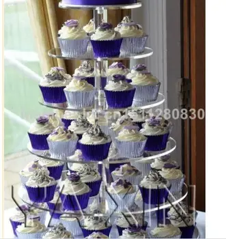Karšto prekybos/6 lygio apskrito skaidrus akrilo tortas stiklo lentynos tortas kristalų tortas vestuvių dekoravimas akrilo keksiukų stovas
