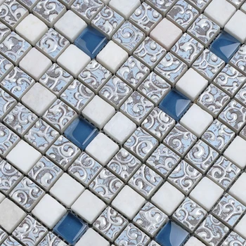 Karšto stiklo mozaika kristalų dėlionę fono sienos, vonios kambaryje plytelės, tapetai, virtuvė backsplash dušas, apdailos, statybinės medžiagos