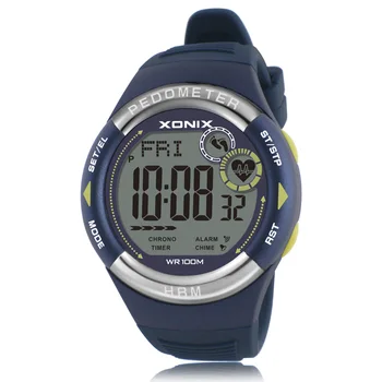 Karšto XONIX Pedometer Širdies ritmo Monitorius Kalorijų KMI Moterų Sporto Laikrodžiai atsparus Vandeniui 100m Skaitmeninis Žiūrėti Veikia Nardymo Laikrodis