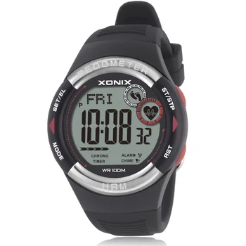 Karšto XONIX Pedometer Širdies ritmo Monitorius Kalorijų KMI Moterų Sporto Laikrodžiai atsparus Vandeniui 100m Skaitmeninis Žiūrėti Veikia Nardymo Laikrodis