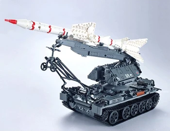 Karšto šiuolaikinių karinių SA-2GUIDELINE kruizinių raketų bakas ss building block modelis plytų žaislų kolekcija suaugusiems vaikams dovanos