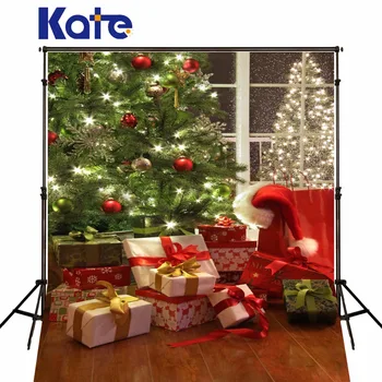 Kate 5x7ft (150x220cm) Kalėdų Fotografijos Backdrops Fone fotostudija papuošalai Kalėdų Eglutė Plaunamas Fonas