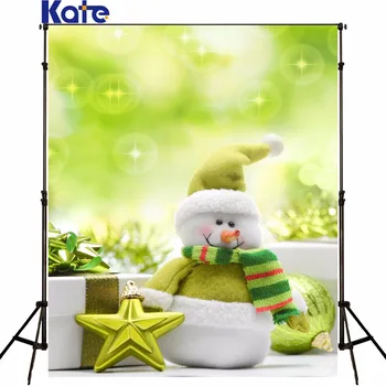Kate Kalėdų Fonas fotografijai Sniego Dovana Venera žaislas meškinas žalia Foto Fone Kalėdų fonas, foto studija