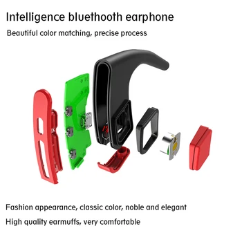 Kaulais laisvų Rankų įrangą Belaidžiu Bluetooth Lauko Sporto bass Ausinių geras patvarus, aukštos kokybės sporto salė, ausinės veikia