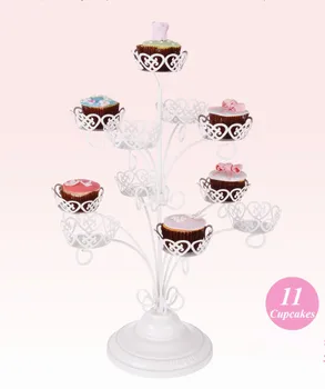 Kaustytomis Geležies Žvakidė Modelis 11 Cupcake Turėtojas Tortas Desertas Stovėti Surinkti Dizainas