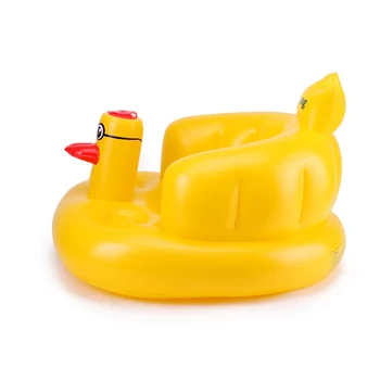 Kawaii Mielas Plaukti Didelis Geltona Antis Pripučiami Plūdės Baseinas Žaislai 50*23*12CM Gyvūnų Plaukimo Sėdynė Vaikui Vandens Žaislas Kūdikiui Kūdikių