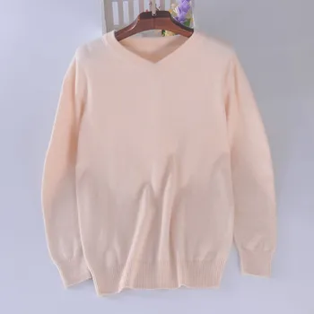 Kašmyro ožkų storio megzti vyriški boutique pagrindai puloveris neutralios spalvos megztinis V-kaklo, S/105-3XL/130