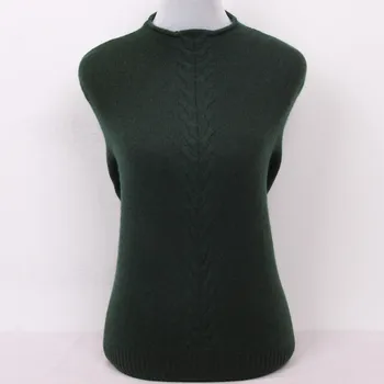 Kašmyro ožkų susukti pridėti storas mezgimas moterų mados megztinis megztinis užspaudimo pusę-aukštos apykaklės, S/90-5XL/125