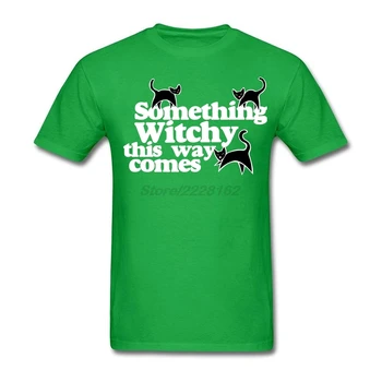 Kažkas witchy tokiu būdu ateina Vyrų Grunge Marškinėliai Suaugusiųjų Skatinimas t shirt Grafikos Aukštos Kokybės Feminina